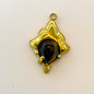LYVANLI18K Gold Color Stainless Steel Charms Evil Eye Water Drop Sun Cross Natural Stone Tiger Eye Pendant for Jewelry Making