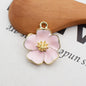 Korean version of DIY jewelry accessories, dripping alloy accessories, small pendants, bracelets, pendants, accessories, hibiscus flowers.