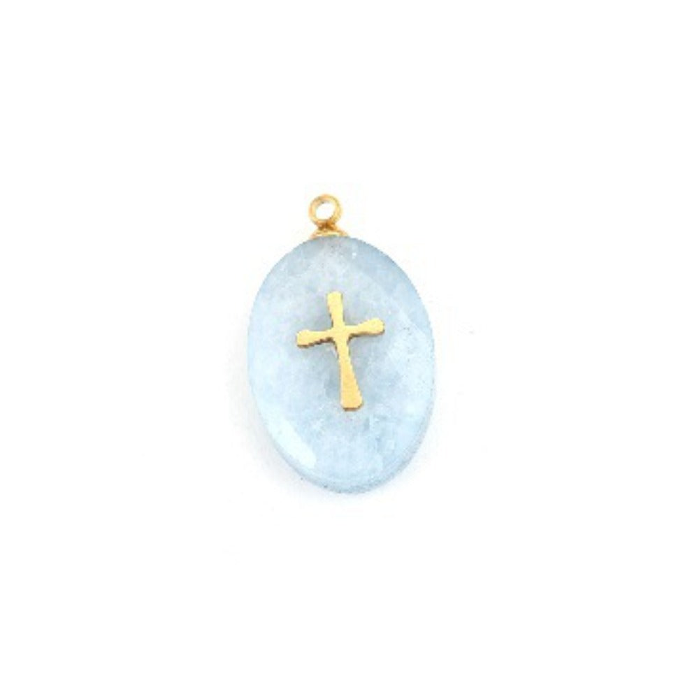 Artisan Turquoise-Studded Stainless Steel Pendant — DIY Necklace & Bracelet Component, Square/Round Mini Jewelry Tag