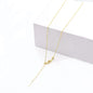 18K Gold-Colored Titanium steel Round Snake Chain Necklace  Non-Fading DIY Jewelry Supply with 5cm Extension Chain