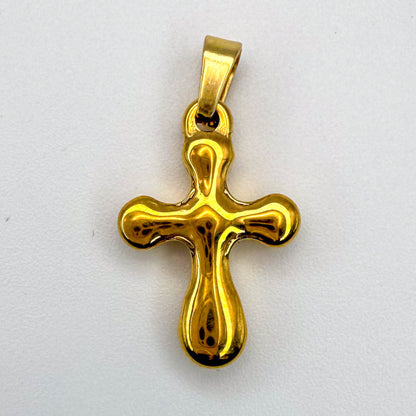 LYVANLIStainless Steel Cross Pendant Necklace Charm – Fashion Titanium Steel Non-Fading DIY Jewelry Accessory
