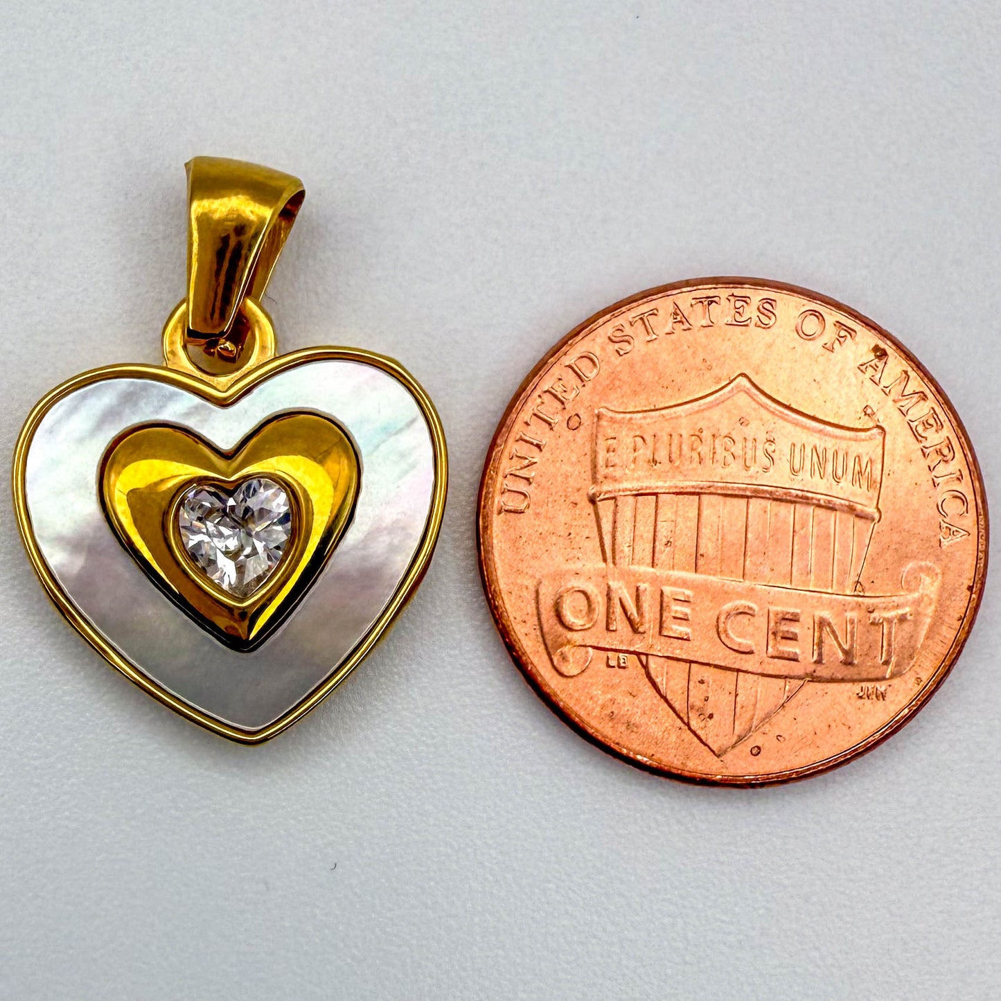 LYVANLI18K Gold Plated Stainless Steel Laser‑Cut Heart Pendant – Durable Heart Charm for Necklaces, Bracelets, and DIY Jewelry Making