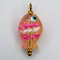 LYVANLIDopamine Heart Fish Pendant – Hand-Painted Glass Resin Charm, 18K Gold Plated Stainless Steel DIY Jewelry Making Accessory