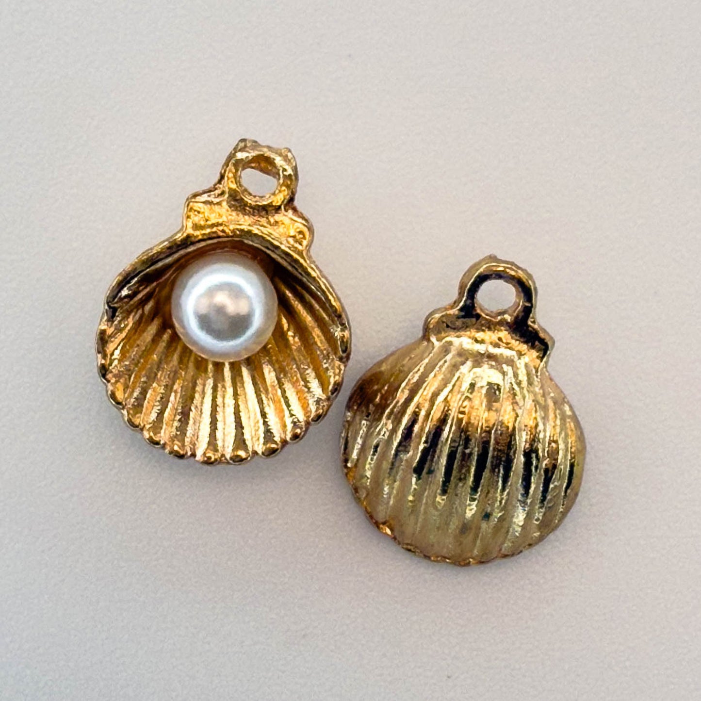 LYVANLI3D Pearl Seashell Charms – DIY Alloy Pendant for Bracelets, Necklaces, Earrings & Hair Accessories, Jewelry Making Supplies