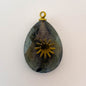 LYVANLIArtisan Turquoise-Studded Stainless Steel Pendant — DIY Necklace & Bracelet Component, Square/Round Mini Jewelry Tag