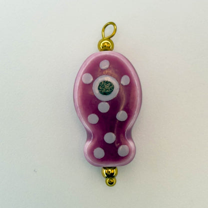 LYVANLIHand-painted ceramic fish pendants with colorful polka dots are ideal for DIY necklaces, earrings, and jewelry accessories.