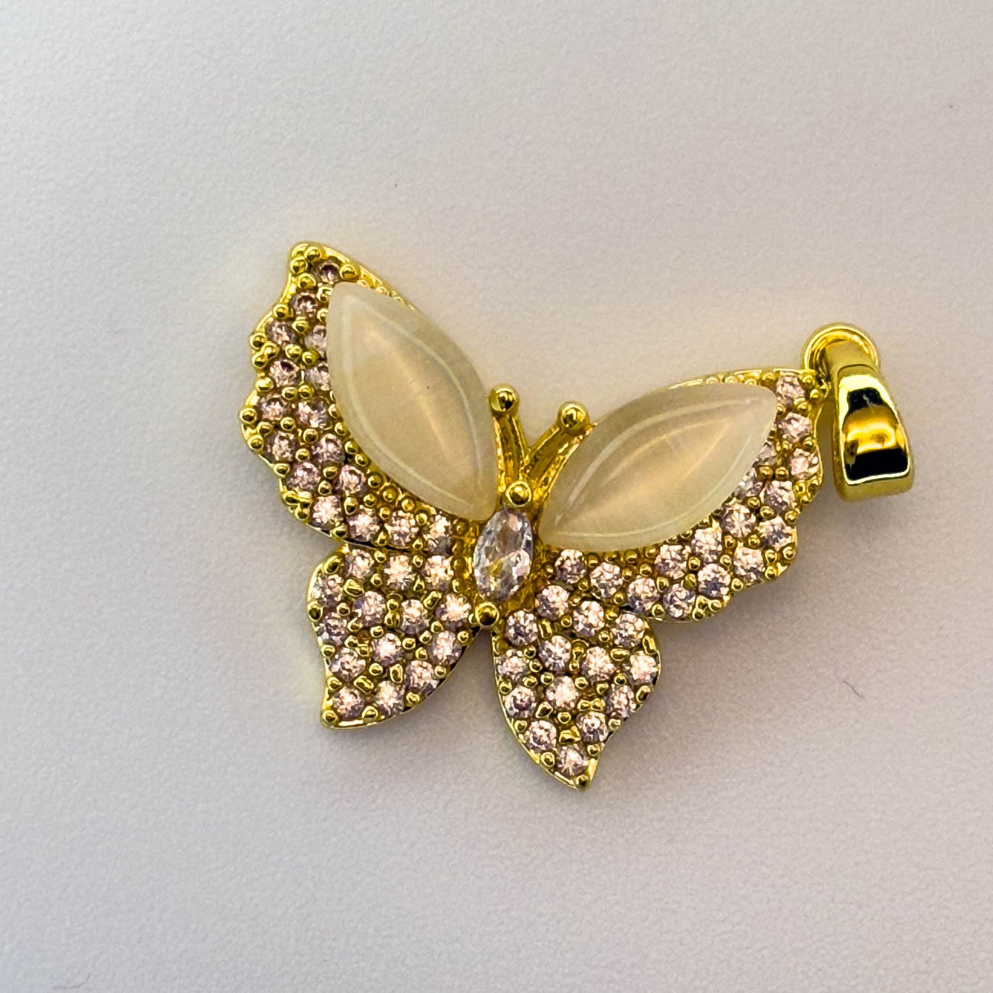 LYVANLI18K Gold Plated Colorful Butterfly Charms – Micro Pave Copper Pendants for DIY Earrings, Necklaces & Jewelry Making