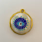 LYVANLI18K Gold Evil Eye Pendant with Palm Heart Enamel DIY Necklace & Bracelet Jewelry Charm