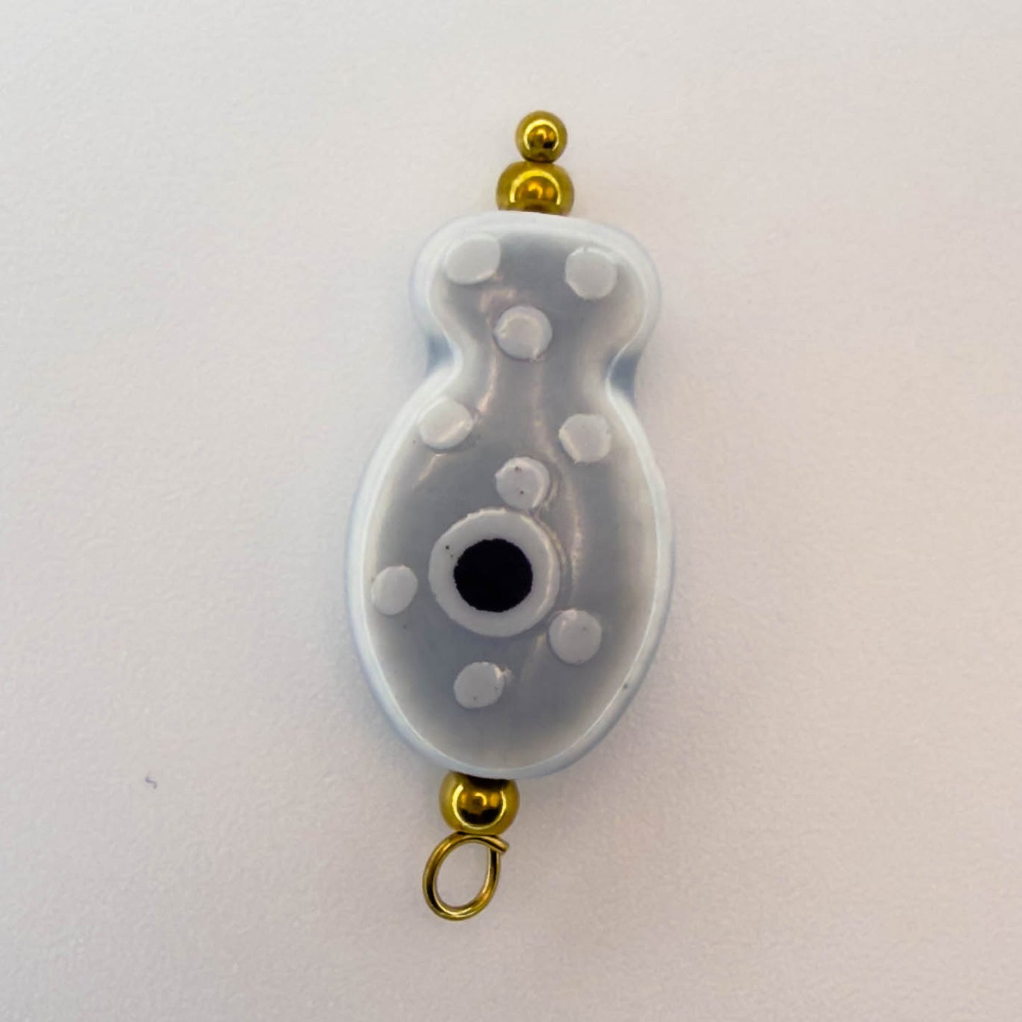 LYVANLIHand-painted ceramic fish pendants with colorful polka dots are ideal for DIY necklaces, earrings, and jewelry accessories.