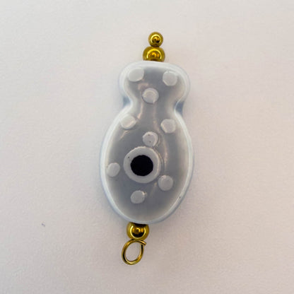 LYVANLIHand-painted ceramic fish pendants with colorful polka dots are ideal for DIY necklaces, earrings, and jewelry accessories.