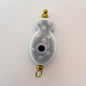 LYVANLIHand-painted ceramic fish pendants with colorful polka dots are ideal for DIY necklaces, earrings, and jewelry accessories.