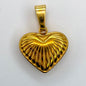 LYVANLI18K Gold Plated Stainless Steel Laser‑Cut Heart Pendant – Durable Heart Charm for Necklaces, Bracelets, and DIY Jewelry Making