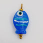 LYVANLIDopamine Heart Fish Pendant – Hand-Painted Glass Resin Charm, 18K Gold Plated Stainless Steel DIY Jewelry Making Accessory