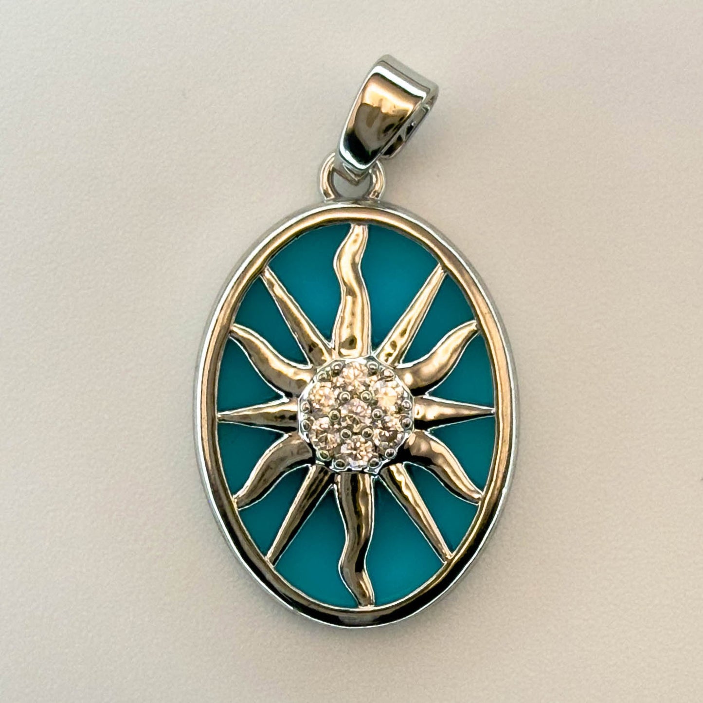 LYVANLI18K Gold Plated Copper Pendant with Zirconia – Original Eight‑Pointed Star Necklace Charm for Women, Unique Jewelry Accessory