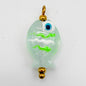 LYVANLIDopamine Heart Fish Pendant – Hand-Painted Glass Resin Charm, 18K Gold Plated Stainless Steel DIY Jewelry Making Accessory