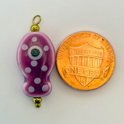 LYVANLIHand-painted ceramic fish pendants with colorful polka dots are ideal for DIY necklaces, earrings, and jewelry accessories.