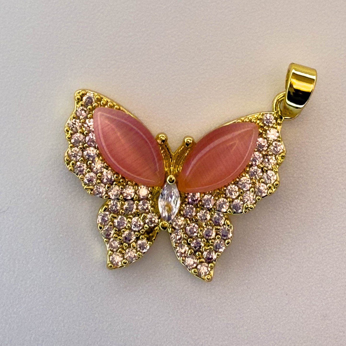 LYVANLI18K Gold Plated Colorful Butterfly Charms – Micro Pave Copper Pendants for DIY Earrings, Necklaces & Jewelry Making