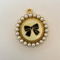 LYVANLIDIY Pearl Bow Charm Kit, Gold Letter Alloy Pendants for Keychain, Hair Accessories & Jewelry Making Supplies