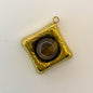 LYVANLI18K Gold Color Stainless Steel Charms Evil Eye Water Drop Sun Cross Natural Stone Tiger Eye Pendant for Jewelry Making