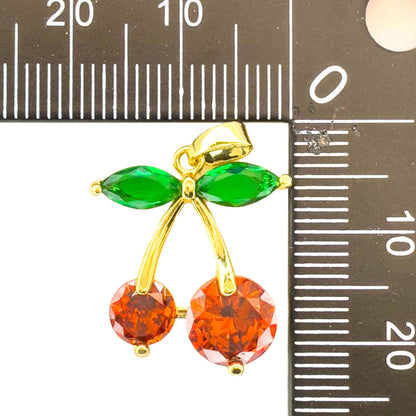 LYVANLICute Cherry Necklace Pendant – Versatile DIY Jewelry Accessory for Earrings or Necklaces – Fashion Trendy Gift