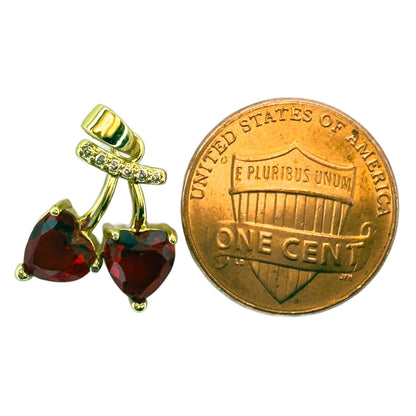 LYVANLICute Cherry Necklace Pendant – Versatile DIY Jewelry Accessory for Earrings or Necklaces – Fashion Trendy Gift