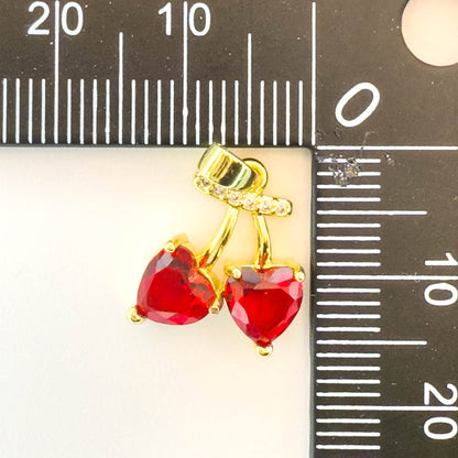 LYVANLICute Cherry Necklace Pendant – Versatile DIY Jewelry Accessory for Earrings or Necklaces – Fashion Trendy Gift