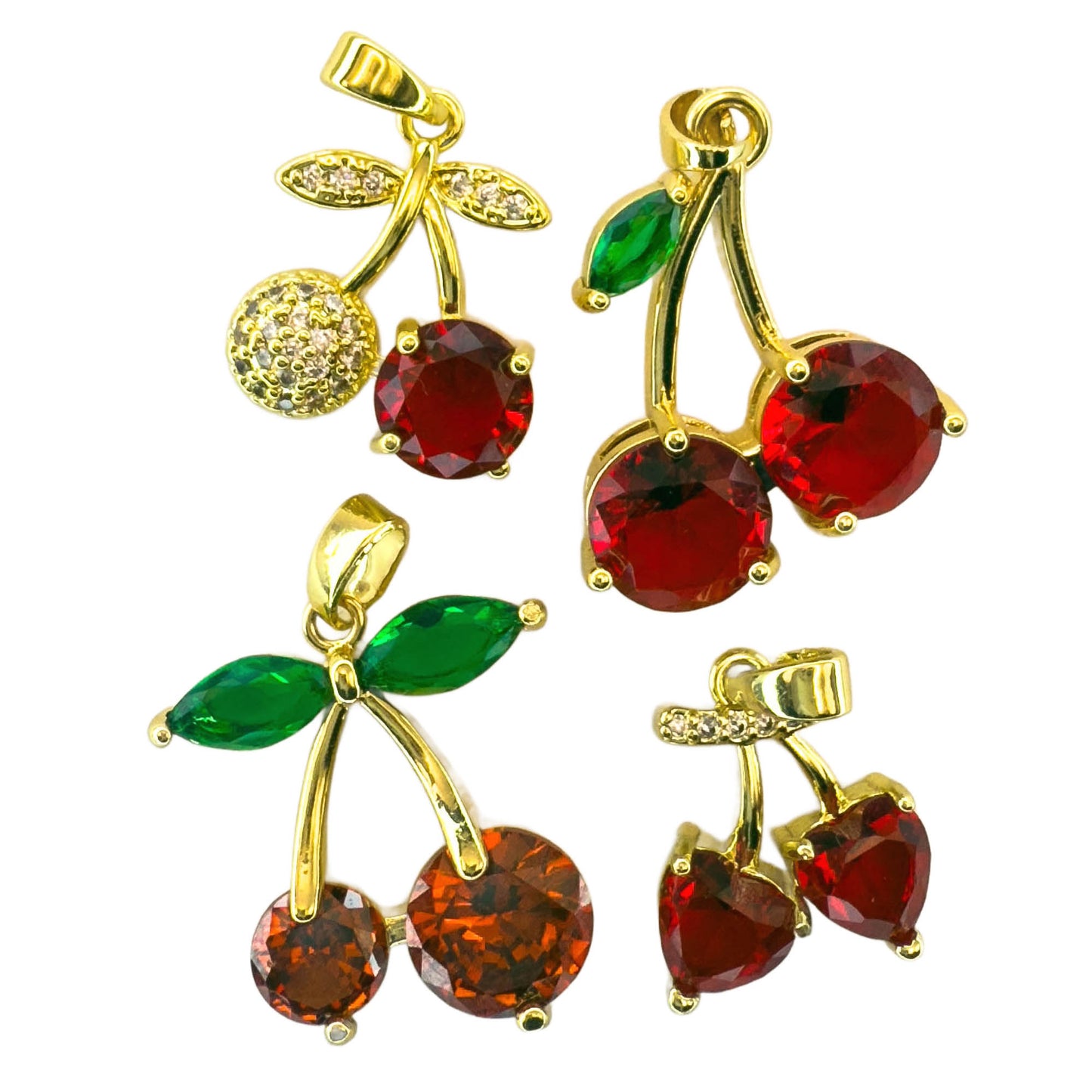 LYVANLICute Cherry Necklace Pendant – Versatile DIY Jewelry Accessory for Earrings or Necklaces – Fashion Trendy Gift