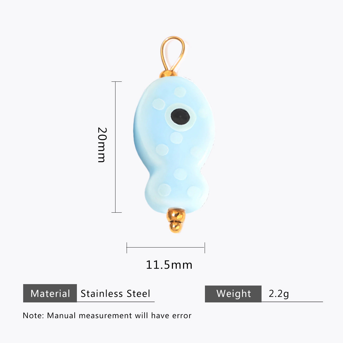 Hand-painted ceramic fish pendants with colorful polka dots are ideal for DIY necklaces, earrings, and jewelry accessories.