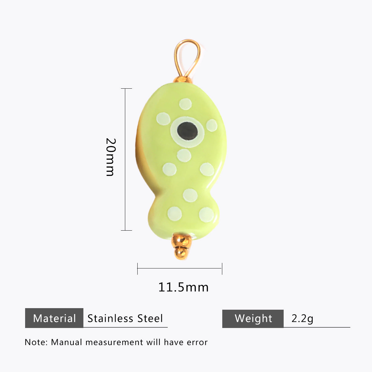 Hand-painted ceramic fish pendants with colorful polka dots are ideal for DIY necklaces, earrings, and jewelry accessories.