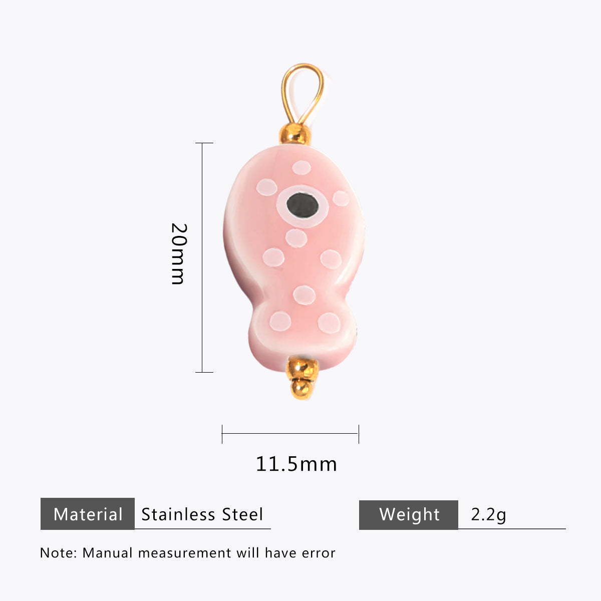 Hand-painted ceramic fish pendants with colorful polka dots are ideal for DIY necklaces, earrings, and jewelry accessories.