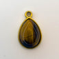 LYVANLI18K Gold Color Stainless Steel Charms Evil Eye Water Drop Sun Cross Natural Stone Tiger Eye Pendant for Jewelry Making
