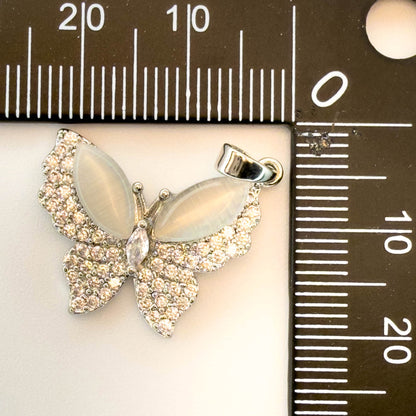 LYVANLI18K Gold Plated Colorful Butterfly Charms – Micro Pave Copper Pendants for DIY Earrings, Necklaces & Jewelry Making