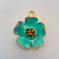 LYVANLIKorean version of DIY jewelry accessories, dripping alloy accessories, small pendants, bracelets, pendants, accessories, hibiscus flowers.