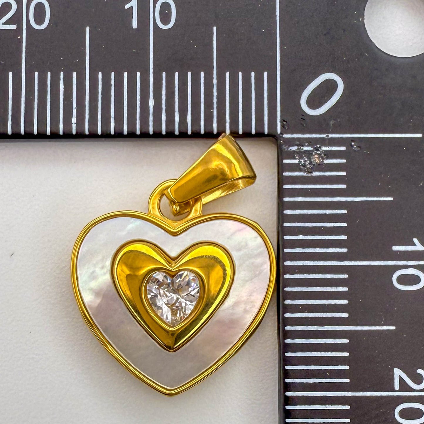 LYVANLI18K Gold Plated Stainless Steel Laser‑Cut Heart Pendant – Durable Heart Charm for Necklaces, Bracelets, and DIY Jewelry Making