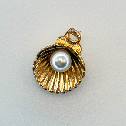 LYVANLI3D Pearl Seashell Charms – DIY Alloy Pendant for Bracelets, Necklaces, Earrings & Hair Accessories, Jewelry Making Supplies