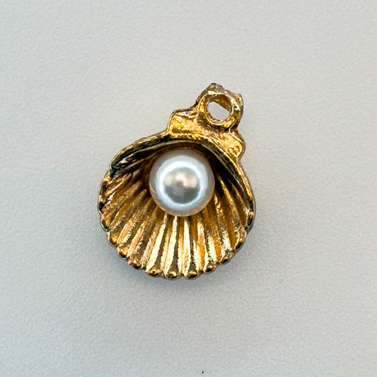 LYVANLI3D Pearl Seashell Charms – DIY Alloy Pendant for Bracelets, Necklaces, Earrings & Hair Accessories, Jewelry Making Supplies