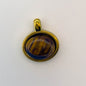 LYVANLI18K Gold Color Stainless Steel Charms Evil Eye Water Drop Sun Cross Natural Stone Tiger Eye Pendant for Jewelry Making
