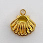 LYVANLI14K Gold Vermeil Starfish Charm & Scallop Pendant, Gold Filled Ocean & Beach Charms for DIY Necklace Jewelry Making