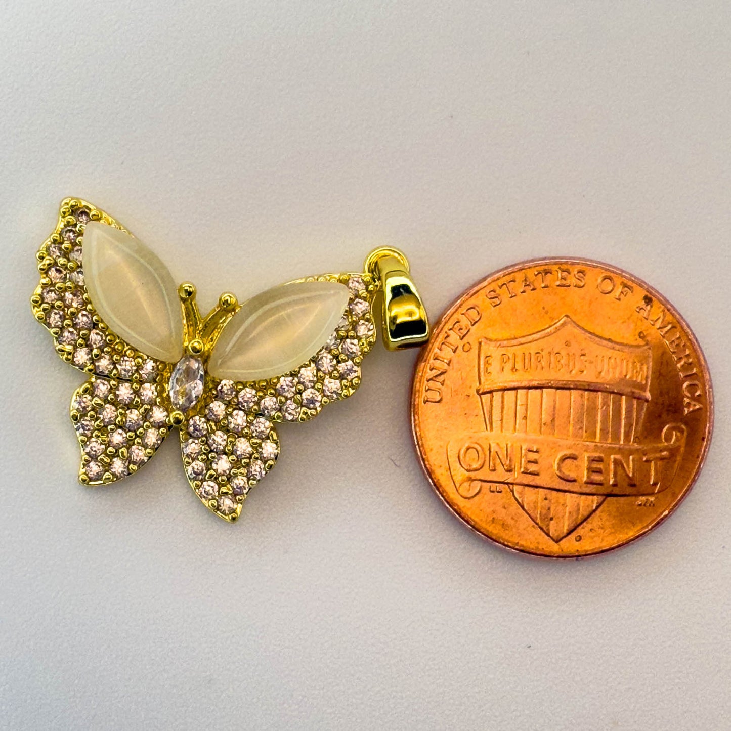 LYVANLI18K Gold Plated Colorful Butterfly Charms – Micro Pave Copper Pendants for DIY Earrings, Necklaces & Jewelry Making
