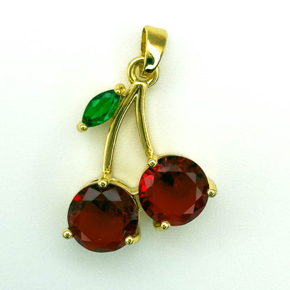 LYVANLICute Cherry Necklace Pendant – Versatile DIY Jewelry Accessory for Earrings or Necklaces – Fashion Trendy Gift