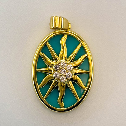LYVANLI18K Gold Plated Copper Pendant with Zirconia – Original Eight‑Pointed Star Necklace Charm for Women, Unique Jewelry Accessory