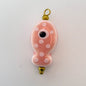 LYVANLIHand-painted ceramic fish pendants with colorful polka dots are ideal for DIY necklaces, earrings, and jewelry accessories.